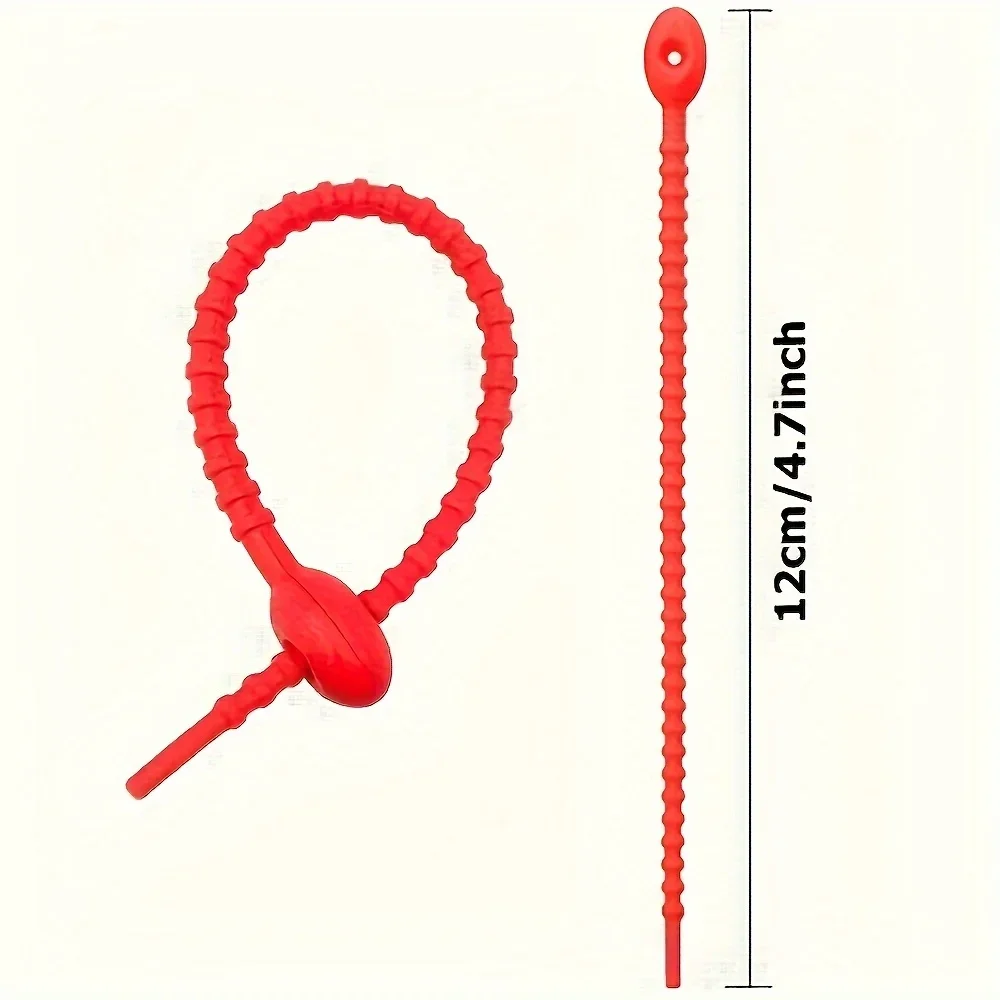 10개 실리콘 케이블 타이 - 다양한 색상의 재사용 가 - Cable Lock Flexible 리뷰 및 가격