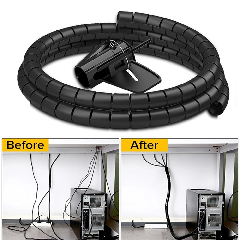 2M 플렉시블 스파이럴 케이블 정리 클립 보관 파이프  - Cable Lock Flexible 리뷰 및 가격